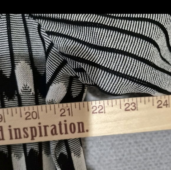 Exclusively Misook Women's Black White Diamond Open Cardigan Blazer Jacket Large - Picture 5 of 6